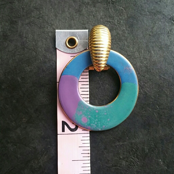 Vintage ceramic earrings - Picture 4 of 4